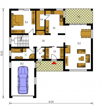 Floor plan of ground floor - TREND 296